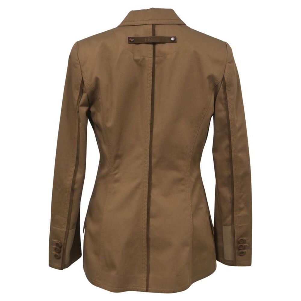 Fendi Double-Breasted Blazer in Brown Cotton - Picture 3 of 5